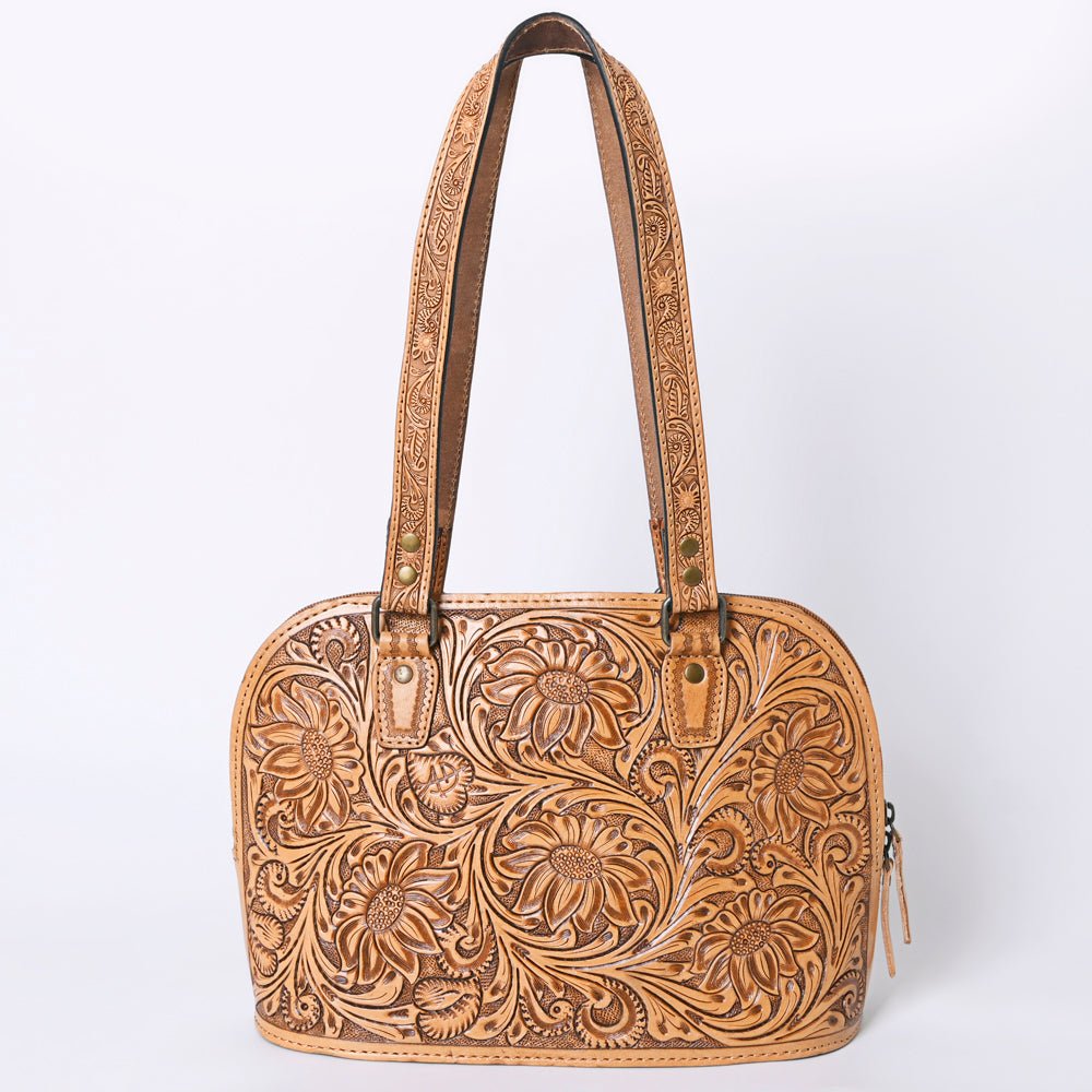American Darling Tote Hand Tooled Genuine Leather