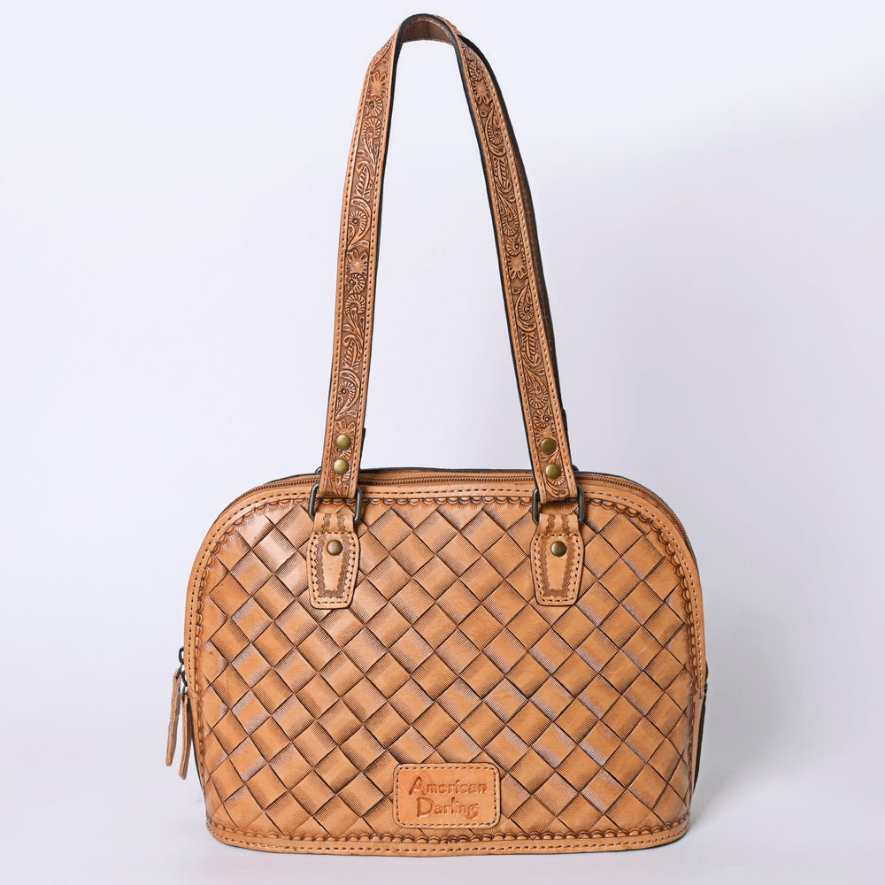 American Darling Tote Hand Tooled Genuine Leather