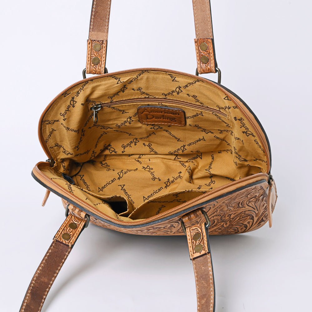 American Darling Tote Hand Tooled Genuine Leather