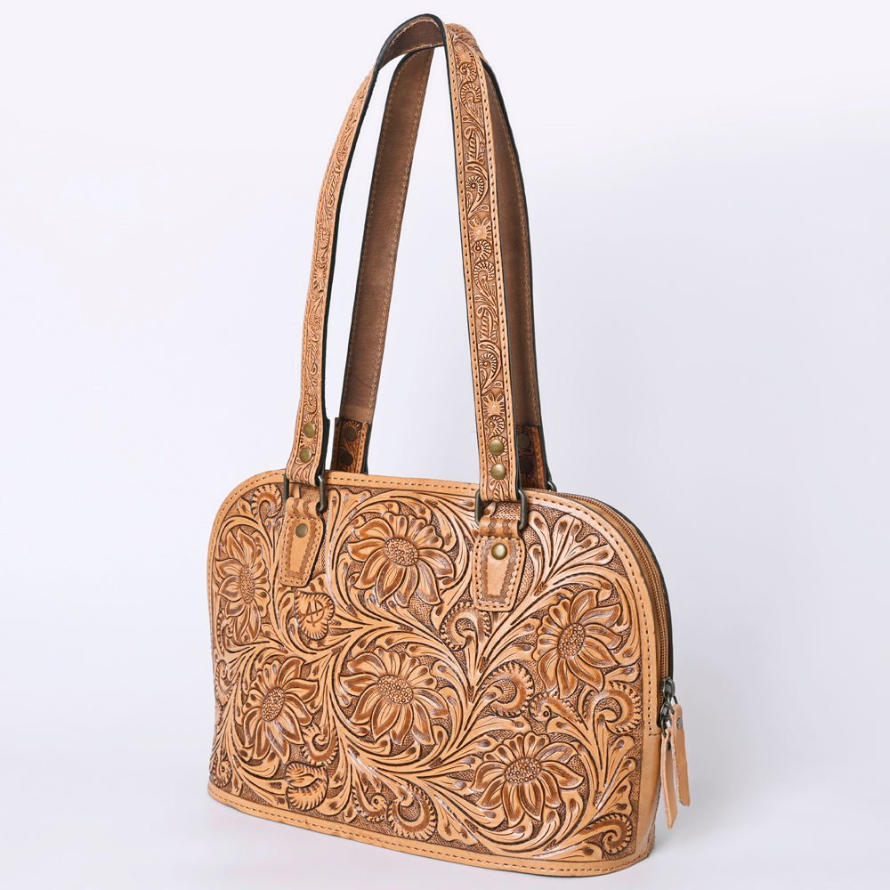 American Darling Tote Hand Tooled Genuine Leather