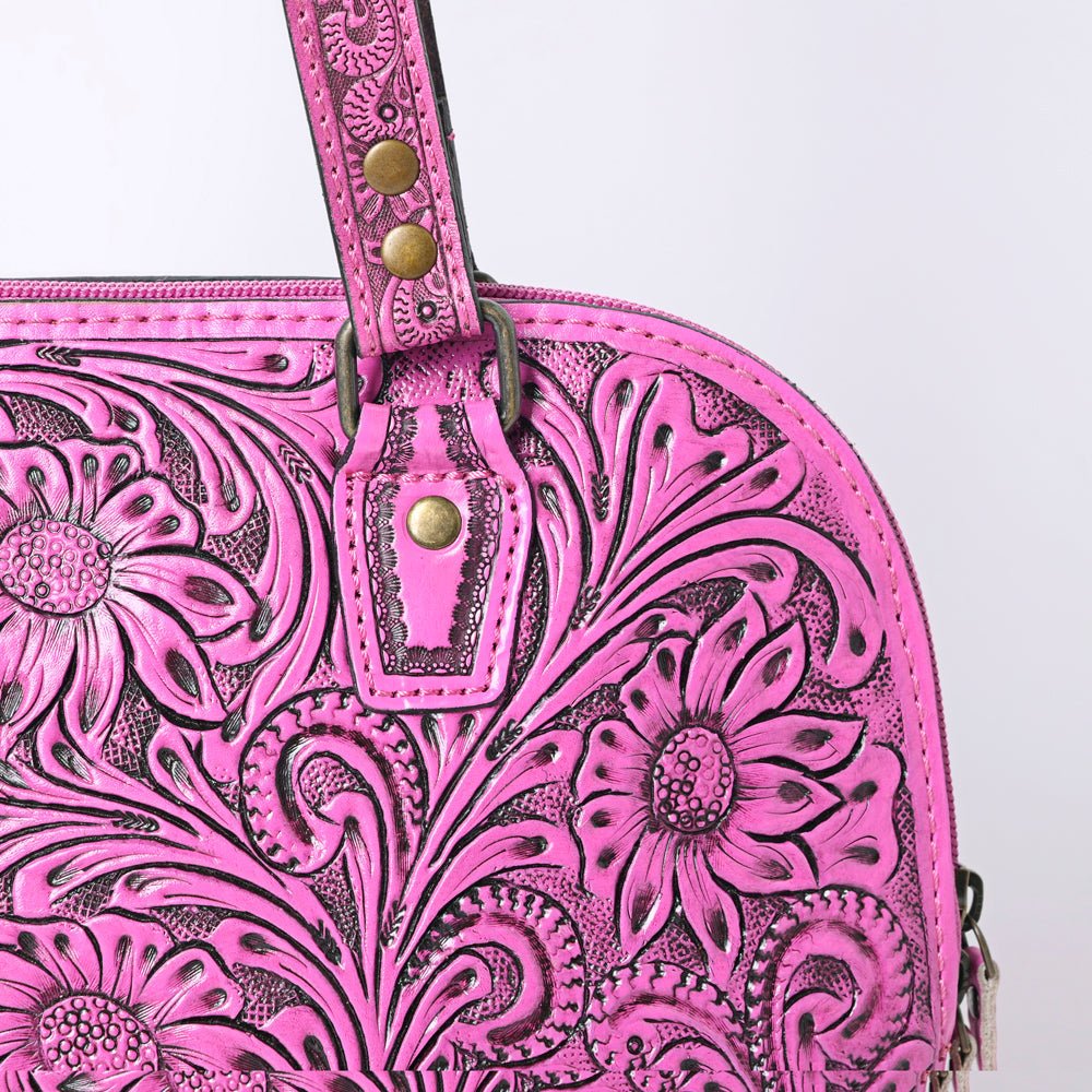 American Darling Tote Hand Tooled Genuine Leather