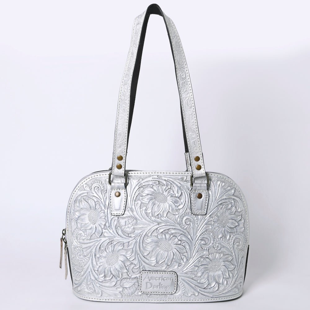 American Darling Tote Hand Tooled Genuine Leather