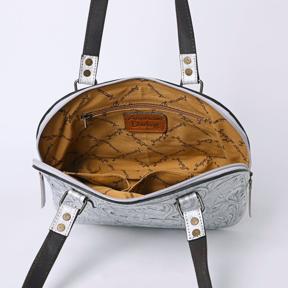 American Darling Tote Hand Tooled Genuine Leather