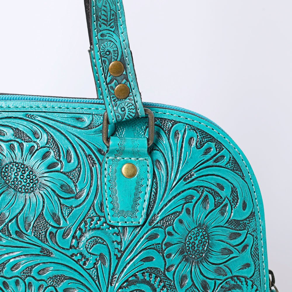 American Darling Tote Hand Tooled Genuine Leather