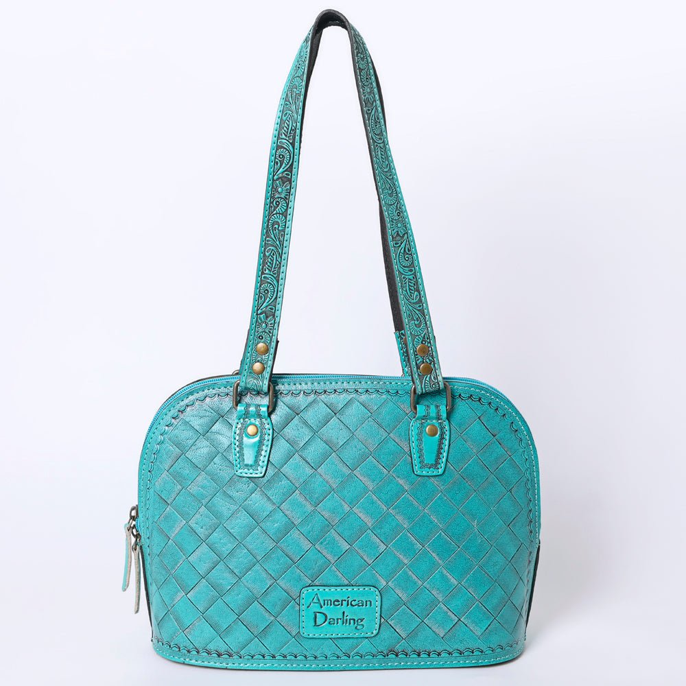American Darling Tote Hand Tooled Genuine Leather