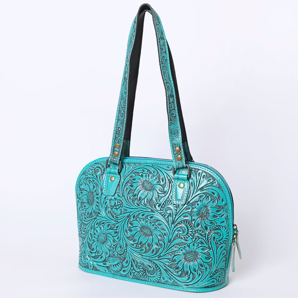 American Darling Tote Hand Tooled Genuine Leather