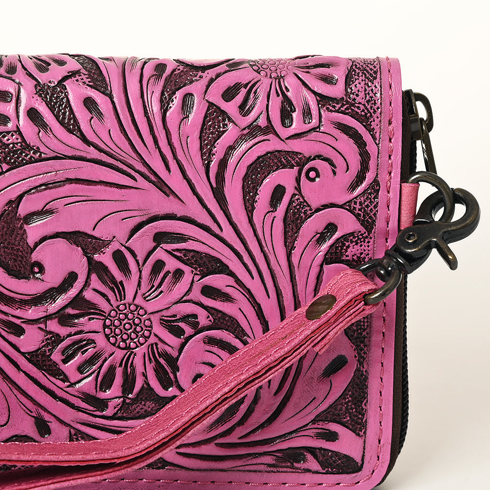 American Darling Clutch Hand Tooled Genuine Leather Western Women Bag Handbag Purse Tan | Purses for Cute