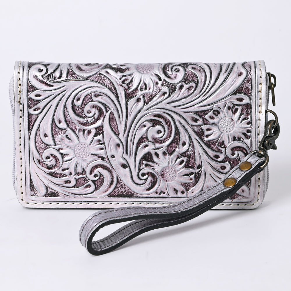 American Darling Clutch Hand Tooled Genuine Leather