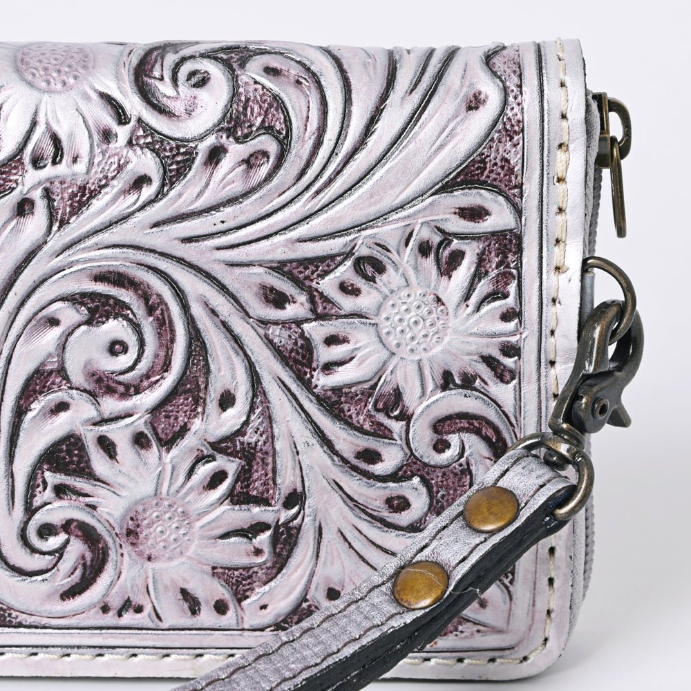 American Darling Clutch Hand Tooled Genuine Leather