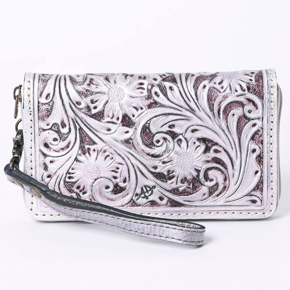 American Darling Clutch Hand Tooled Genuine Leather Western Women Bag Handbag Purse Tan | Purses for Cute