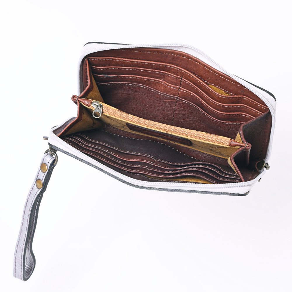 American Darling Clutch Hand Tooled Genuine Leather