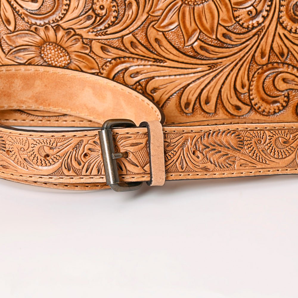 American Darling Tote Hand Tooled Genuine Leather