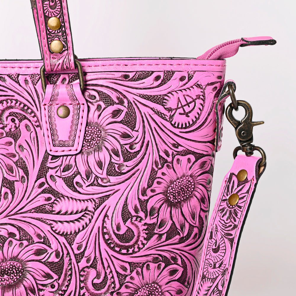 American Darling Tote Hand Tooled Genuine Leather