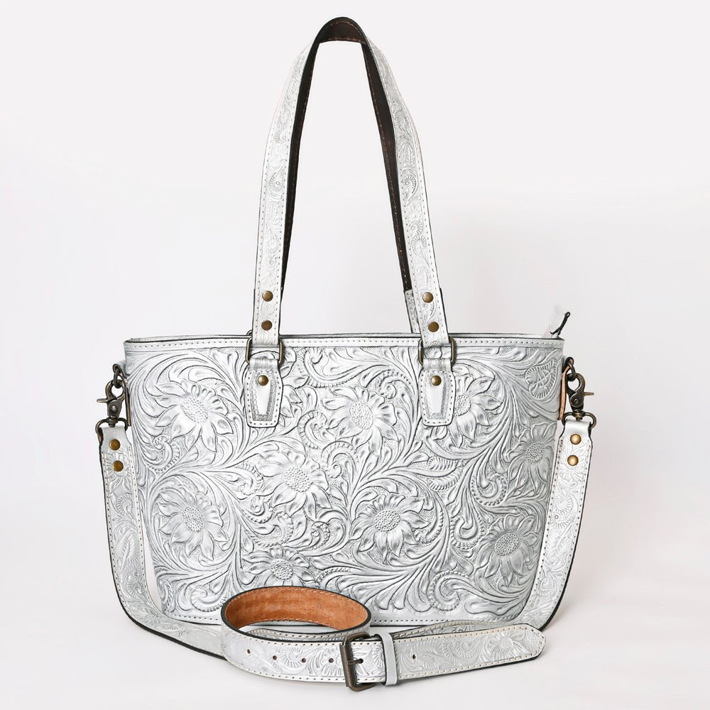 American Darling Tote Hand Tooled Genuine Leather