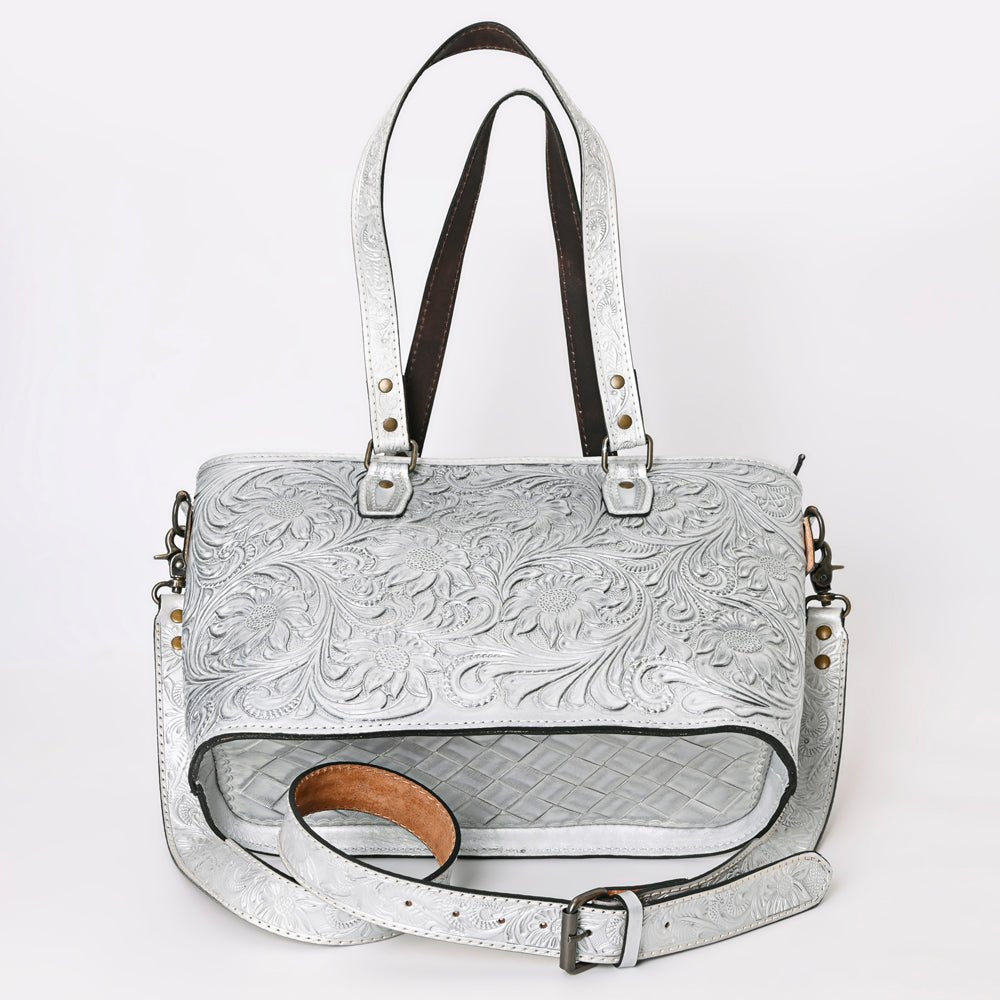 American Darling Tote Hand Tooled Genuine Leather