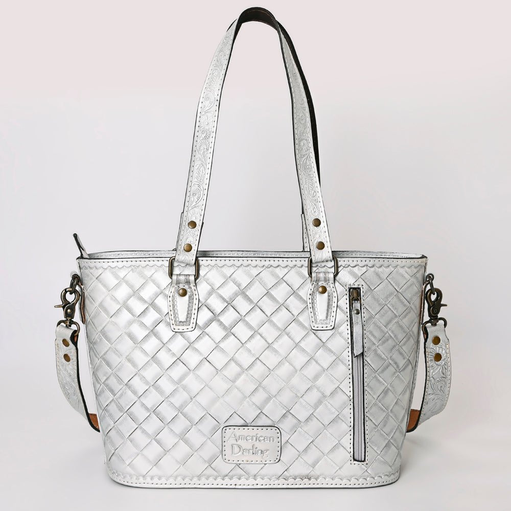 American Darling Tote Hand Tooled Genuine Leather