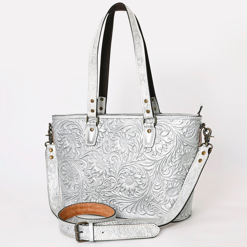American Darling Tote Hand Tooled Genuine Leather
