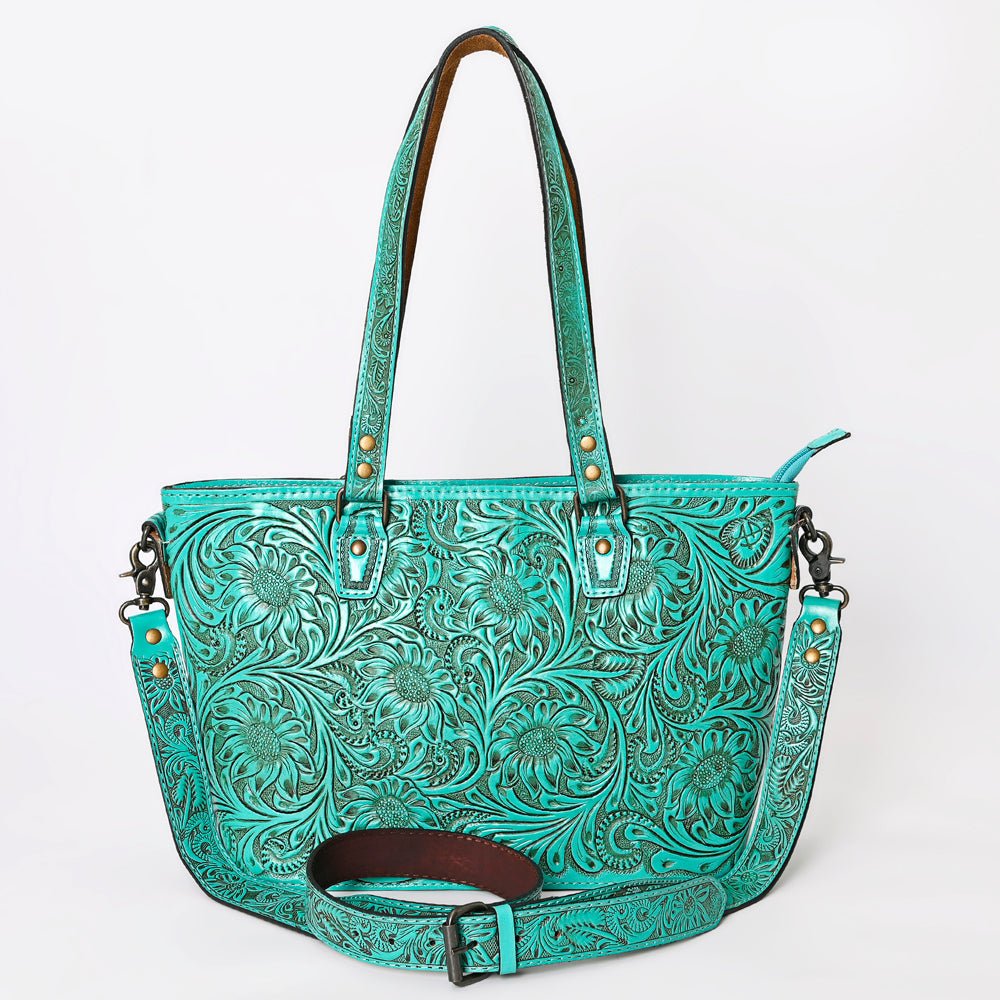 American Darling Tote Hand Tooled Genuine Leather