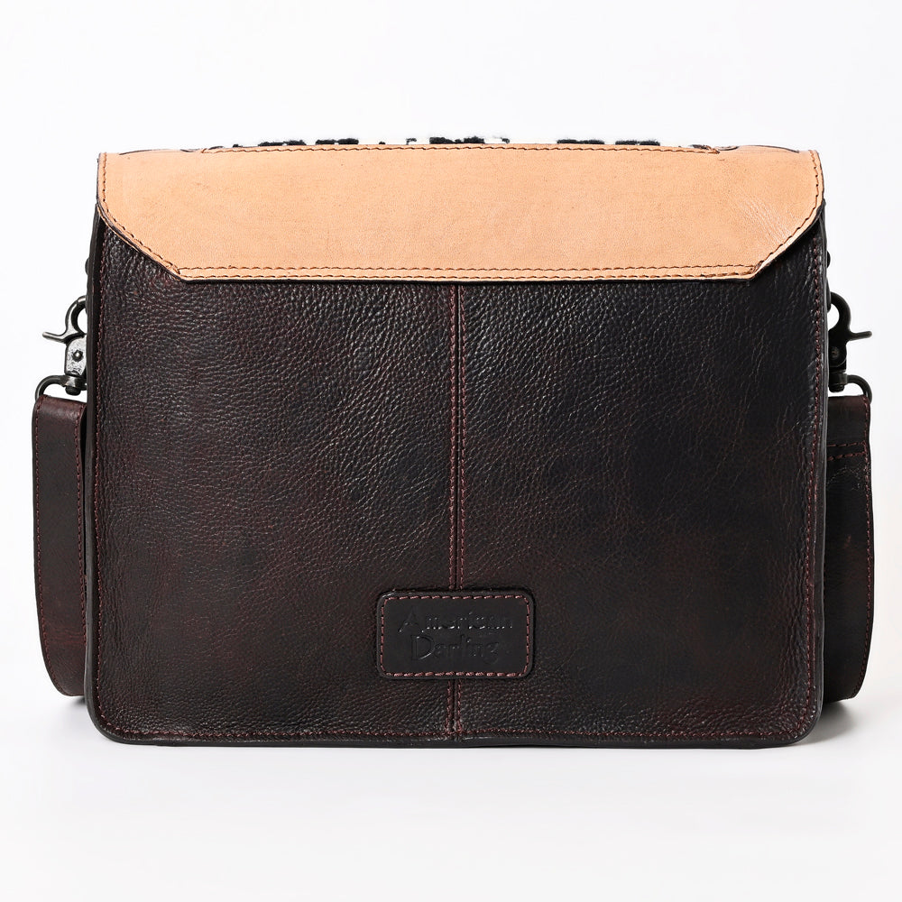 American Darling Hand-Tooled Saddle Blanket Leather Crossbody Bag