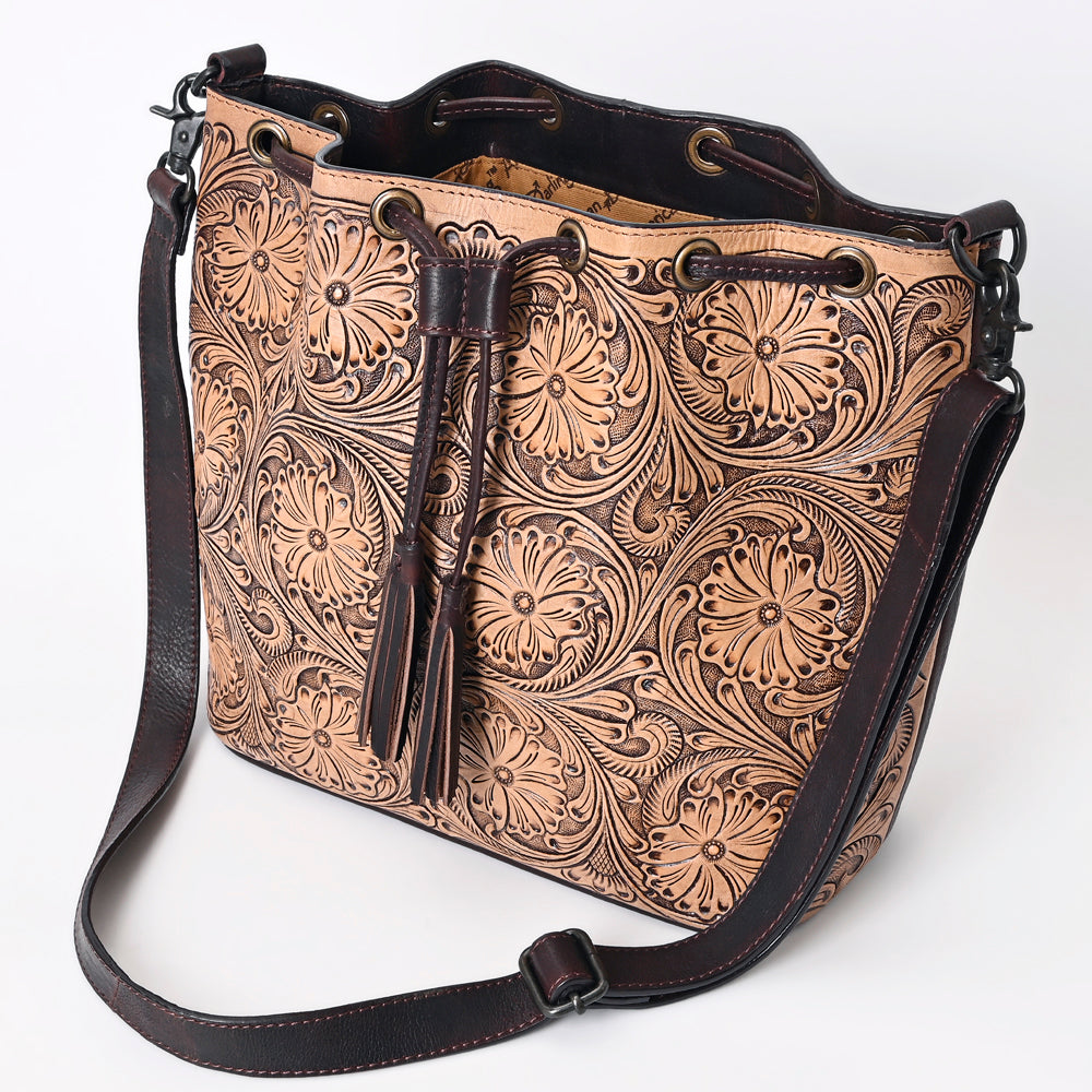 American Darling Hand-Tooled Genuine Leather Bag