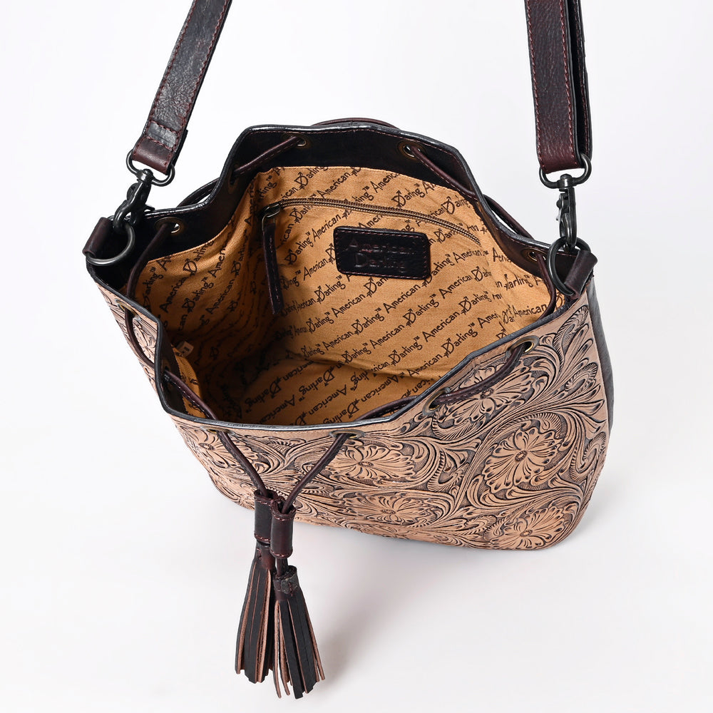 American Darling Hand-Tooled Genuine Leather Bag