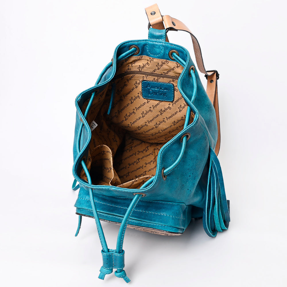 American Darling Hand-Tooled Genuine Leather Bag