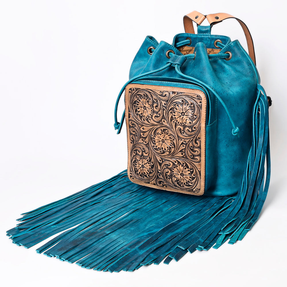 American Darling Hand-Tooled Genuine Leather Bag