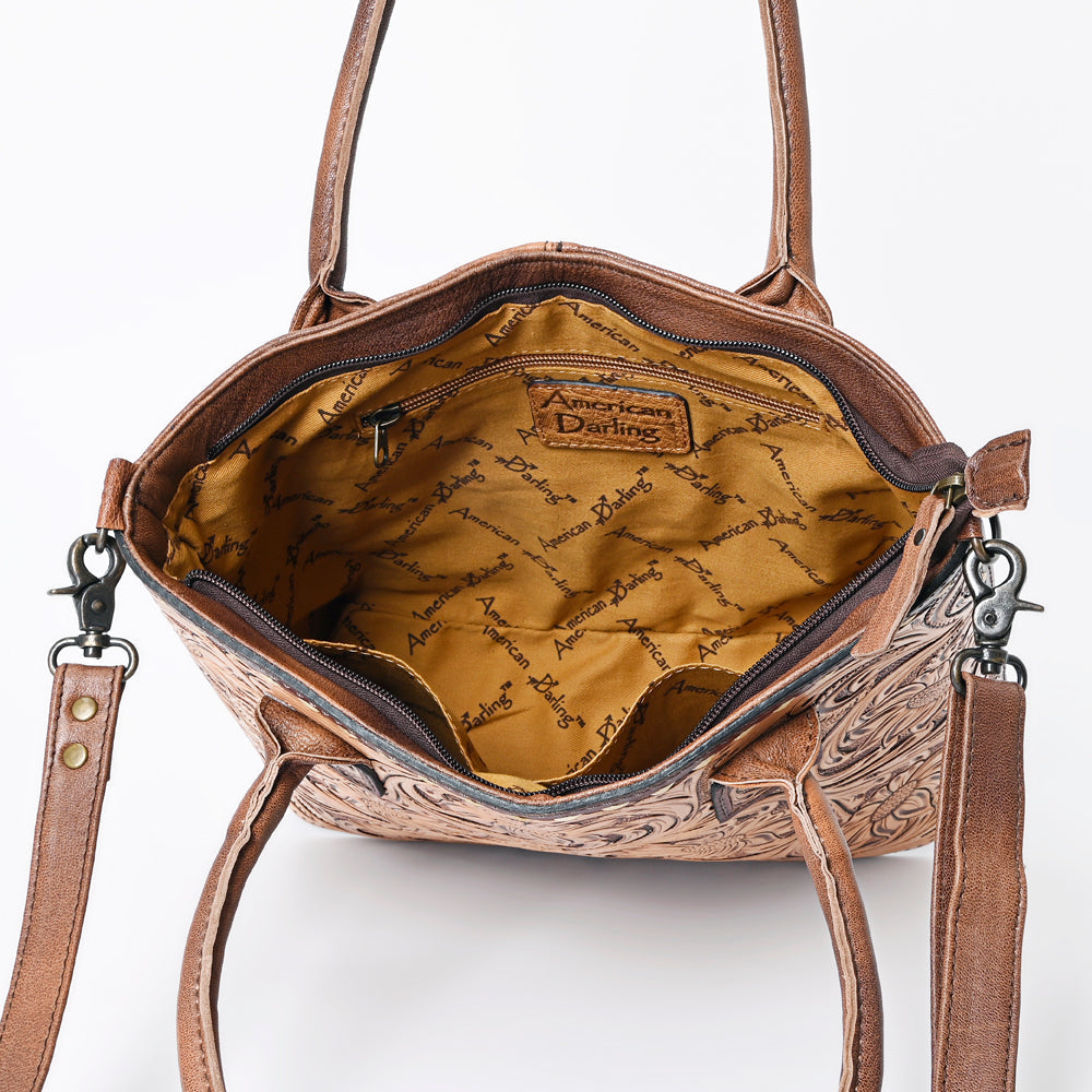 American Darling Hand-Tooled Leather Tote