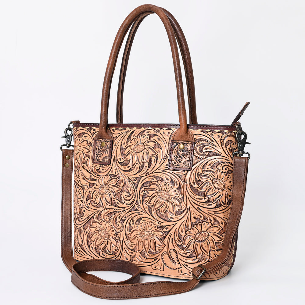 American Darling Hand-Tooled Leather Tote