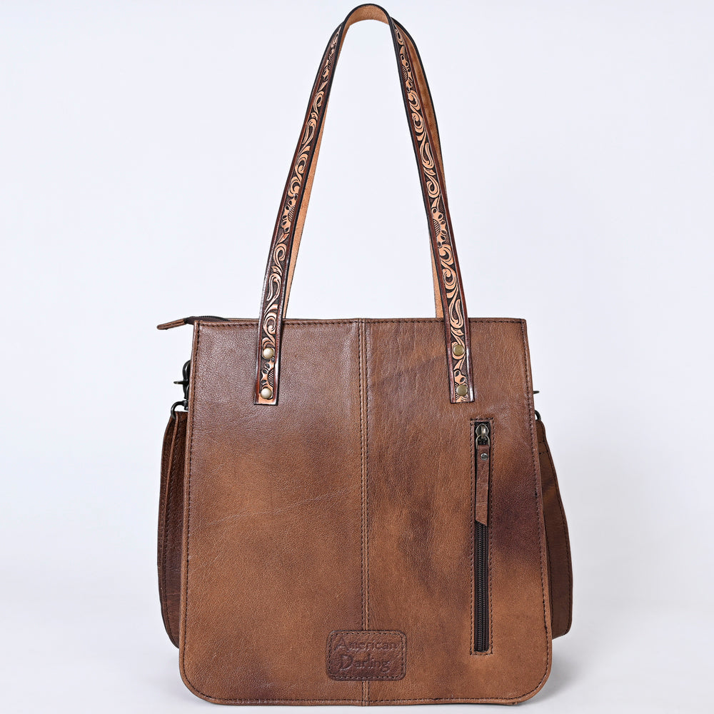 American Darling Saddle Blanket Leather Tote