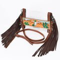 American Darling Hand-Tooled Leather Clear Bag