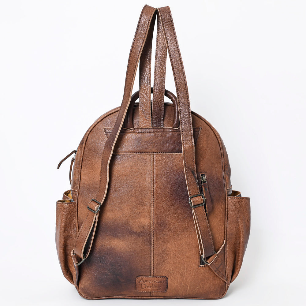 American Darling Crocodile-Embossed Leather Backpack