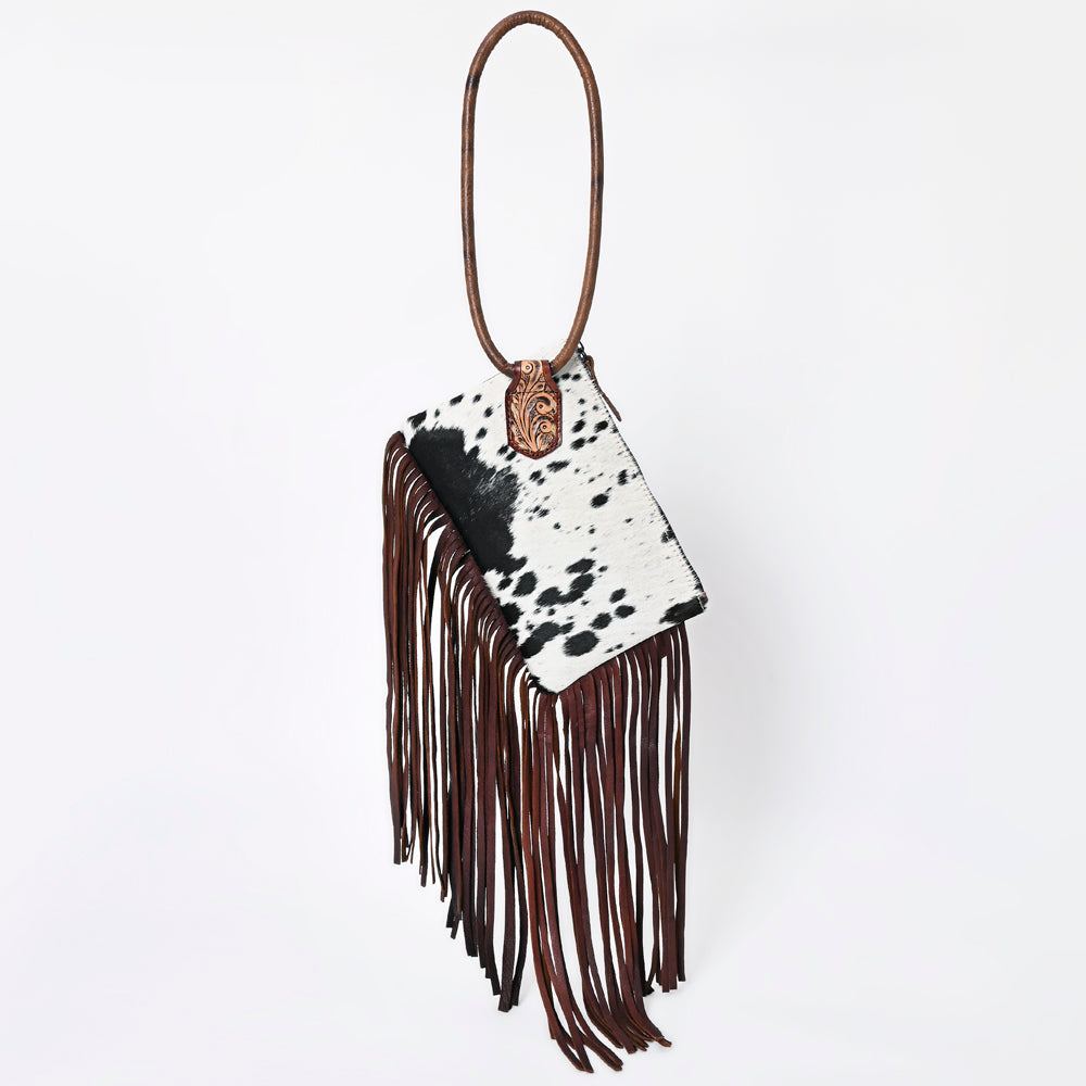 American Darling Hair-On Leather Wristlet