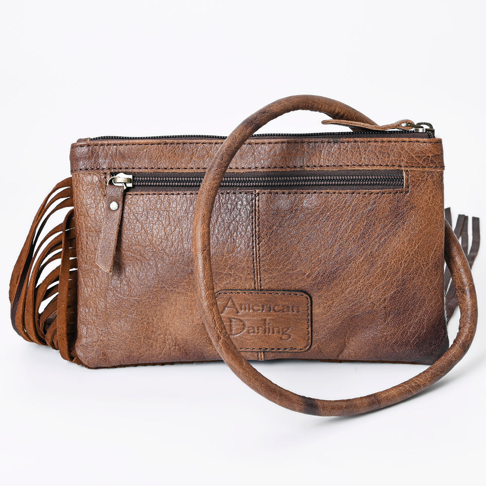 American Darling Hair-On Leather Wristlet