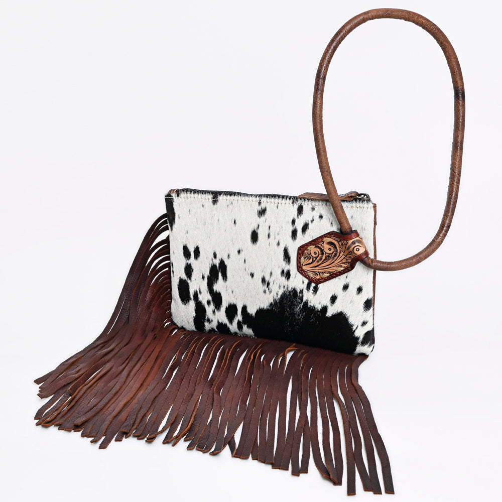 American Darling Hair-On Leather Wristlet