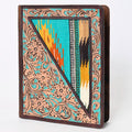 American Darling Hand-Tooled Saddle Blanket Portfolio Bag