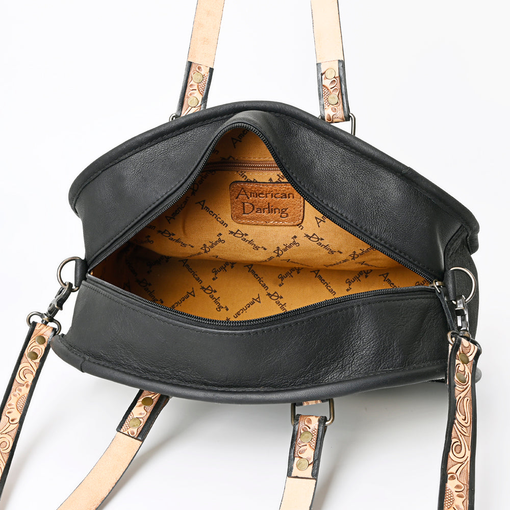 American Darling Saddle Blanket Leather Tote
