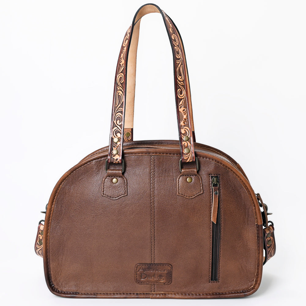 American Darling Saddle Blanket Leather Tote