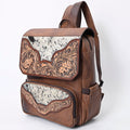 American Darling Hand-Tooled Hair-On Leather Backpack