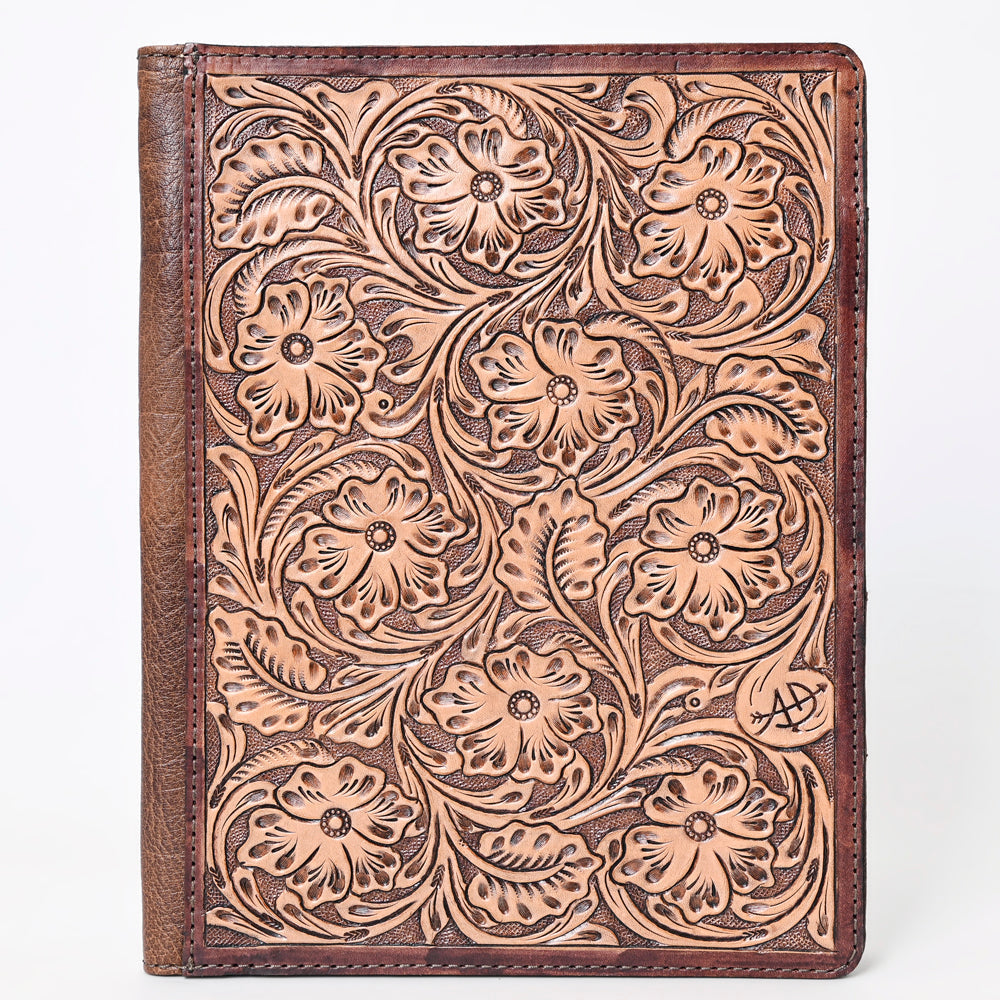 American Darling Hand-Tooled Leather Portfolio Bag