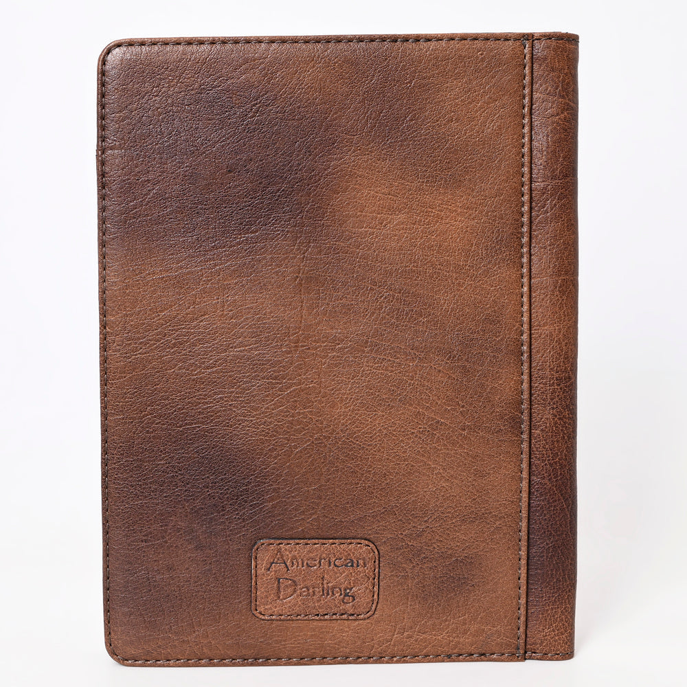 American Darling Hand-Tooled Leather Portfolio Bag