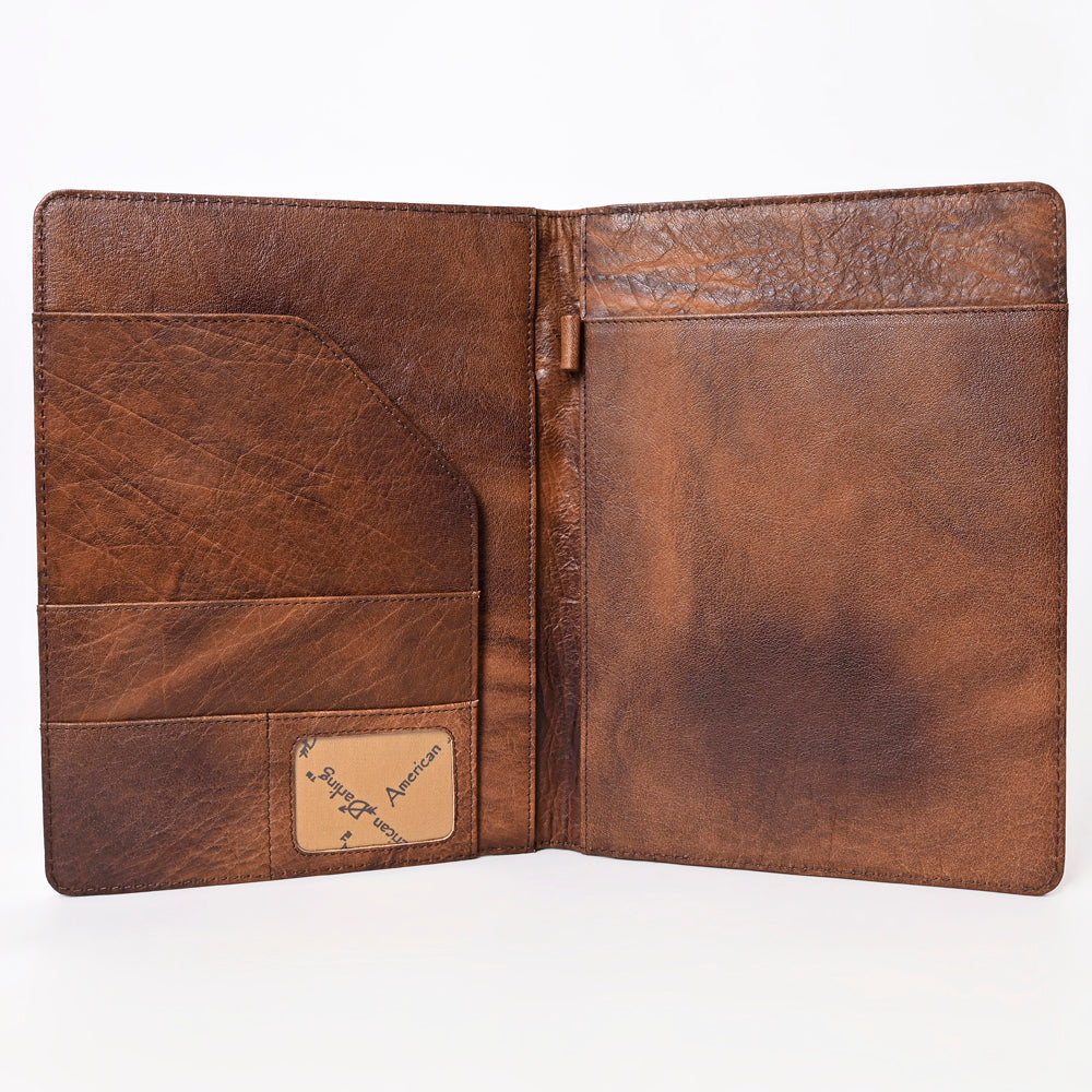 American Darling Hand-Tooled Leather Portfolio Bag