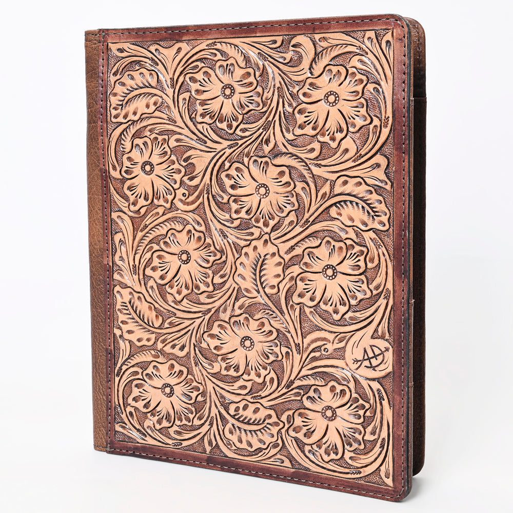 American Darling Hand-Tooled Leather Portfolio Bag