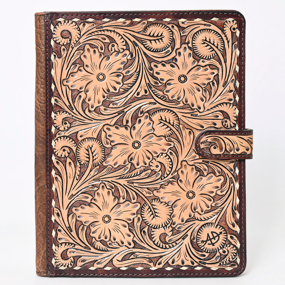 American Darling Hand-Tooled Leather Portfolio Bag
