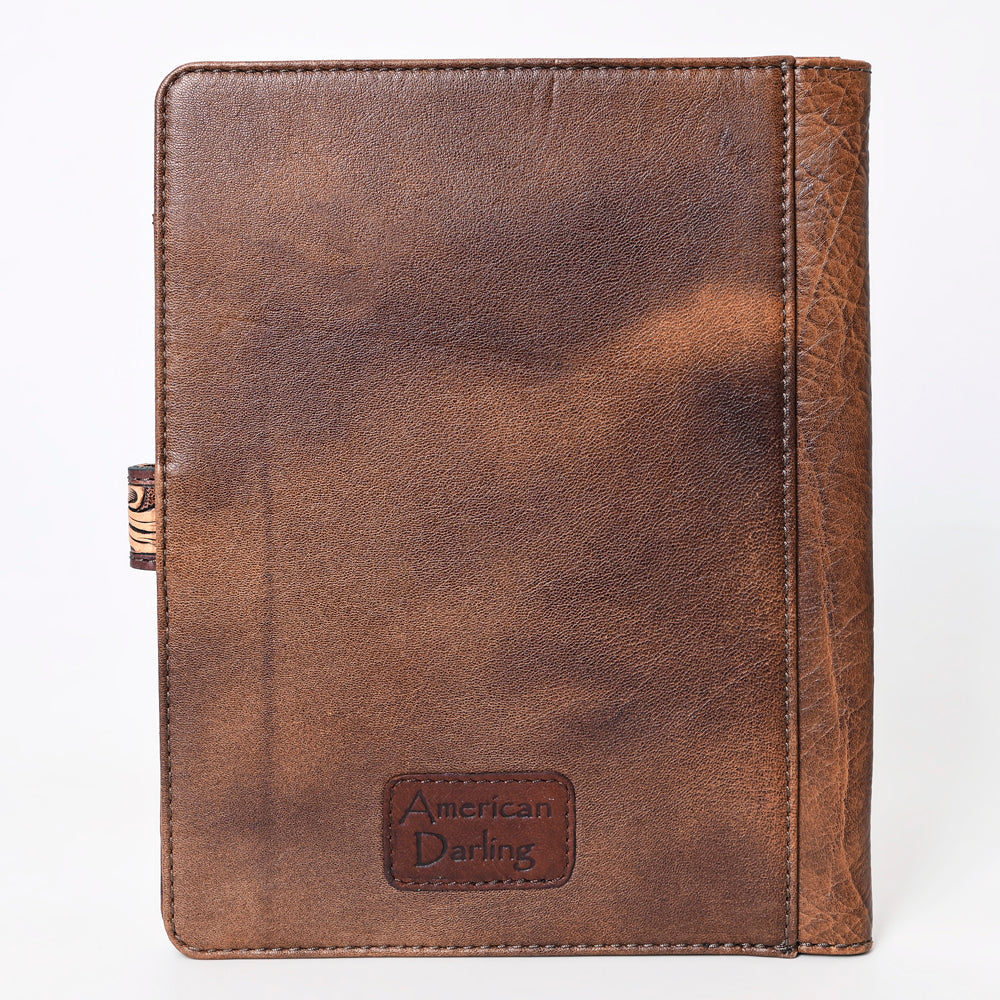 American Darling Hand-Tooled Leather Portfolio Bag