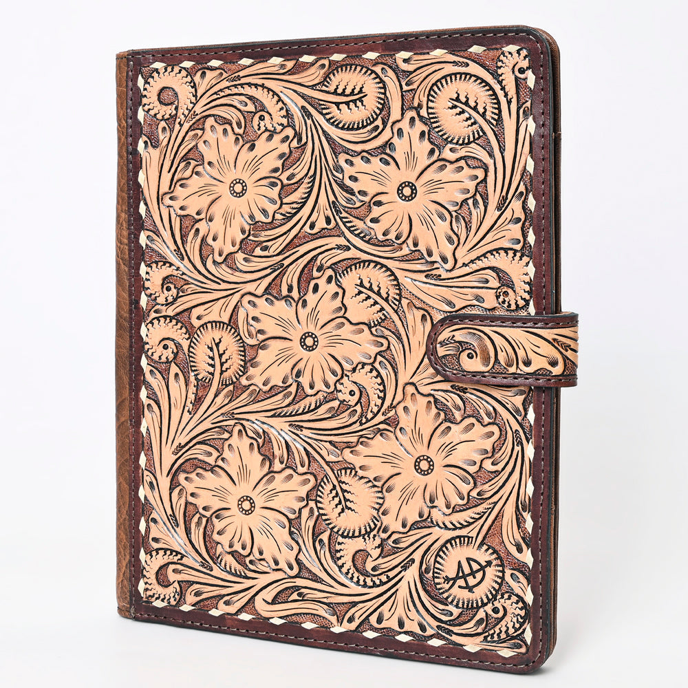 American Darling Hand-Tooled Leather Portfolio Bag