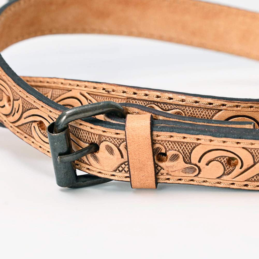 American Darling Hand-Tooled Leather Clear Bag