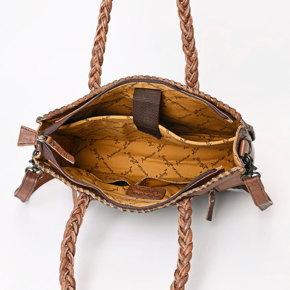 American Darling ADBG1173 Hand-Tooled Leather Tote
