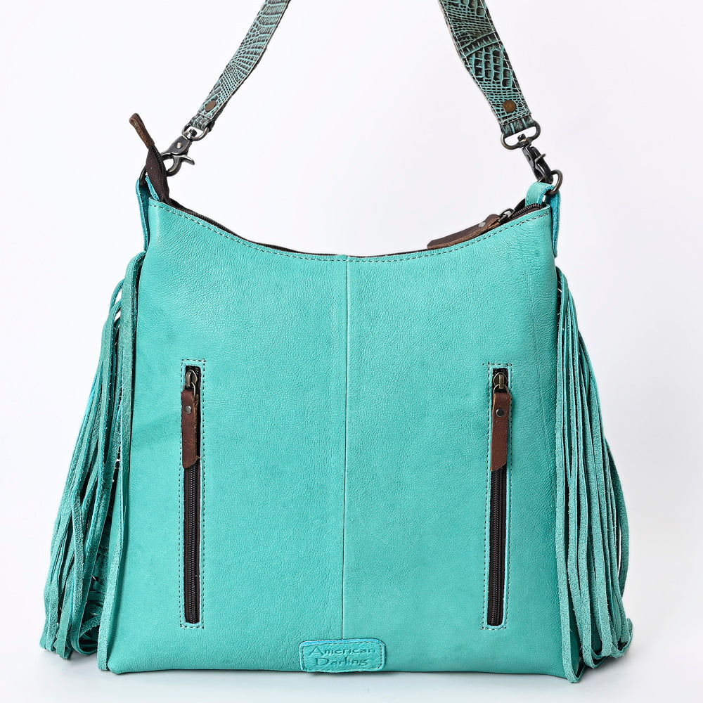 American Darling Crocodile Embossed Genuine Leather Hobo Bag