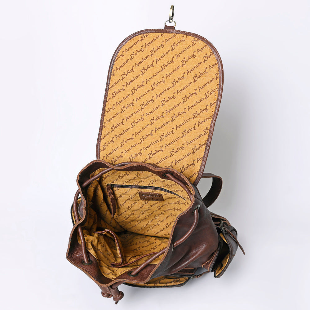 American Darling Hand-Tooled Genuine Leather Bag
